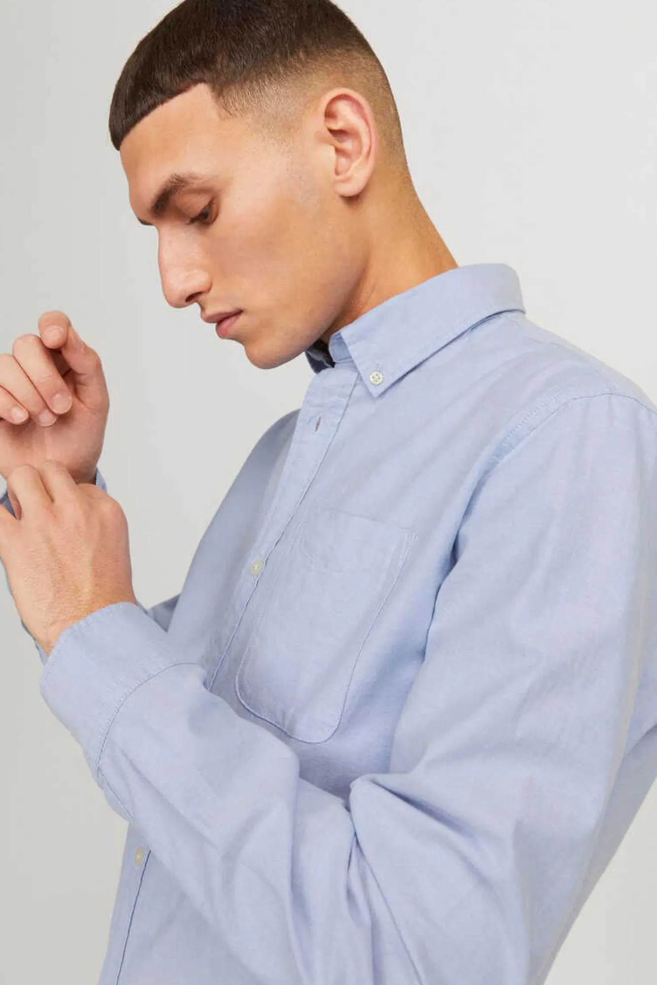 Jack & Jones Camisa Simples Mix Azul Clearance