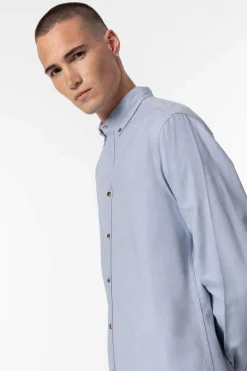 Tiffosi Camisa Slim Fit De Twill Azul Online