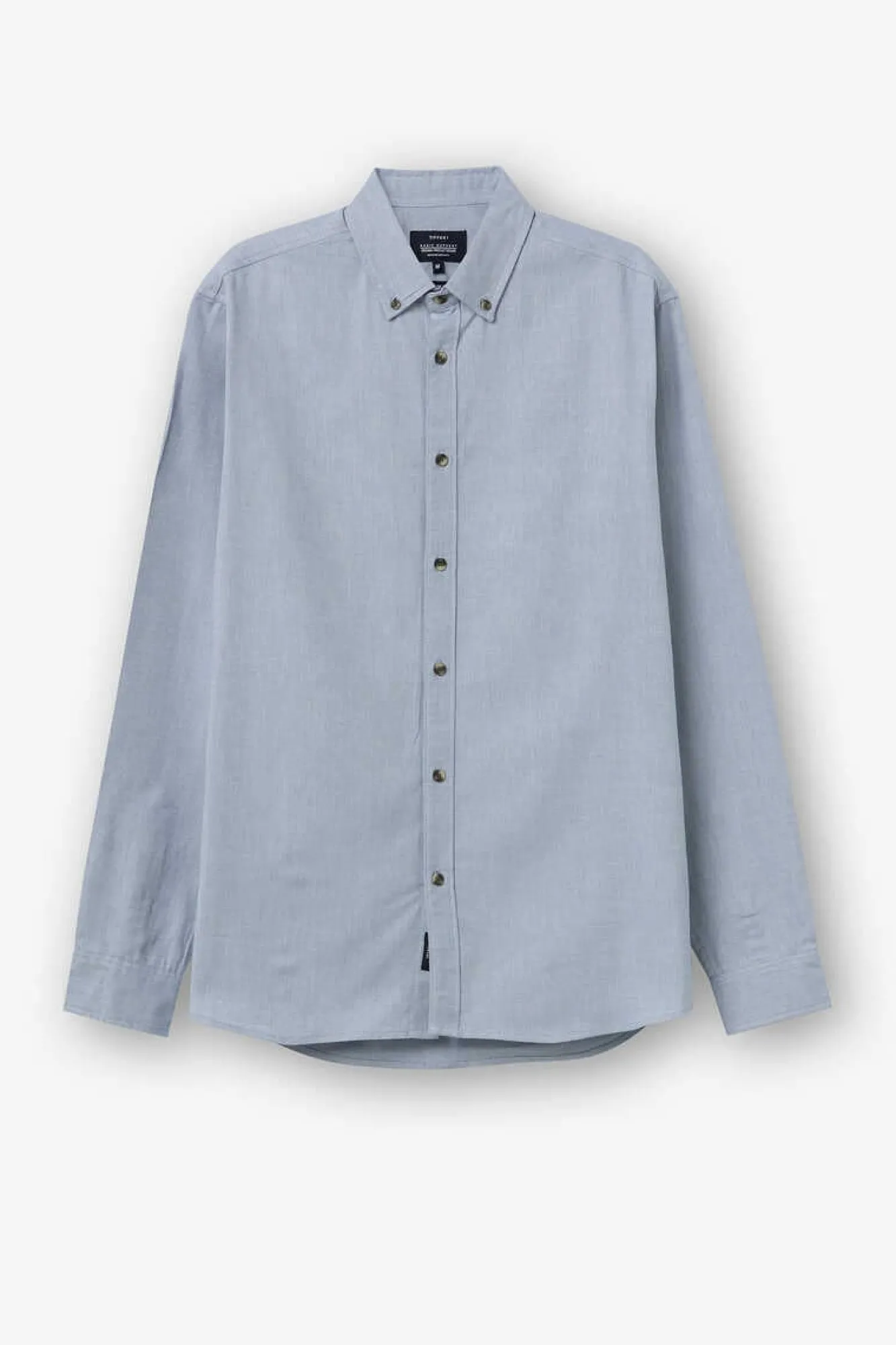 Tiffosi Camisa Slim Fit De Twill Azul Online