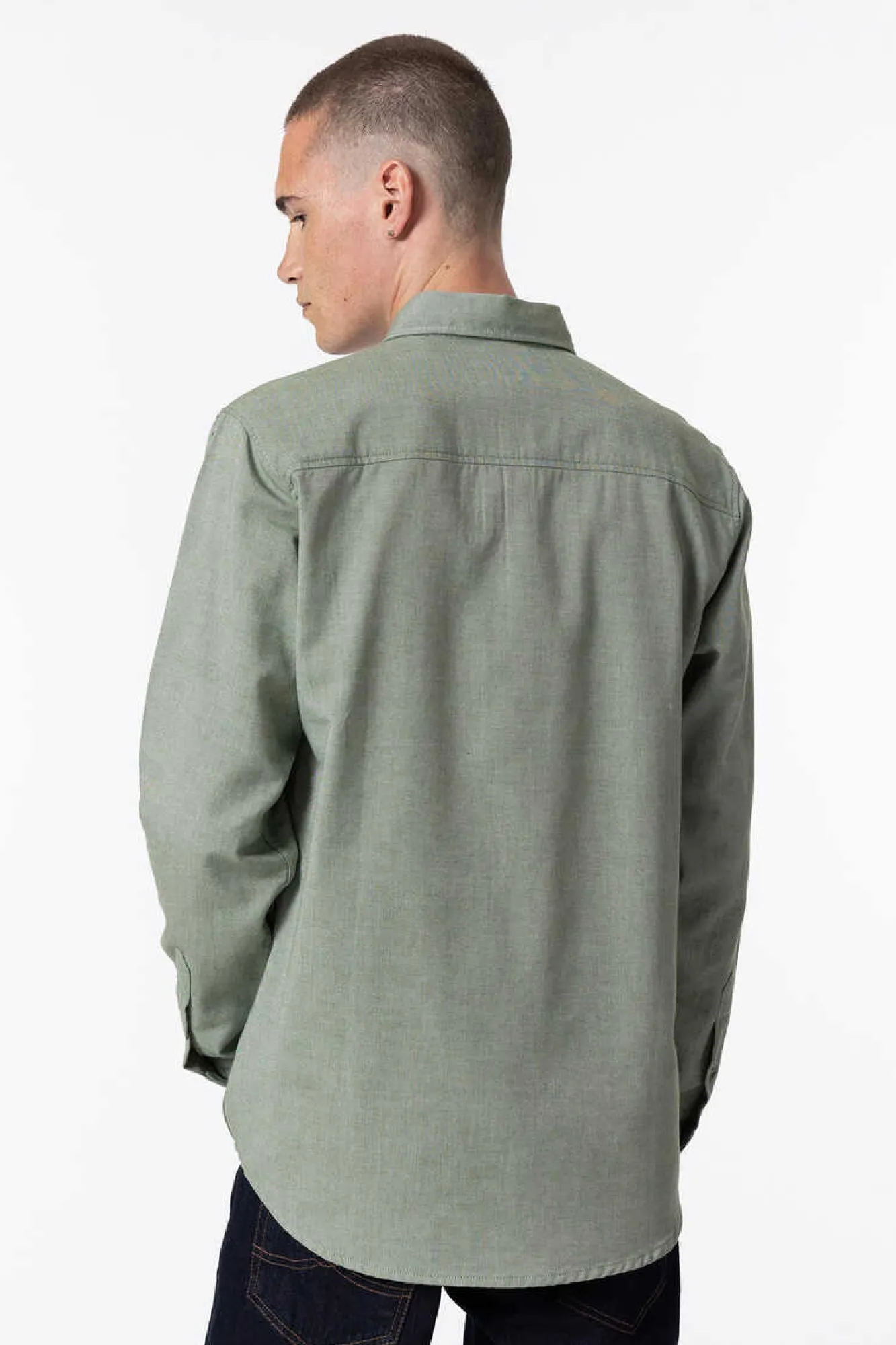 Tiffosi Camisa Slim Fit De Twill Verde Hot