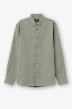 Tiffosi Camisa Slim Fit De Twill Verde Hot