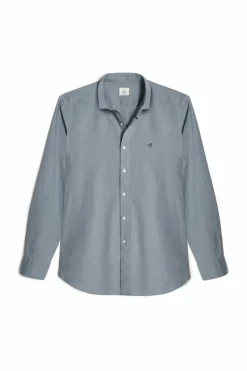 Ooto Camisa Slim Linho Cinzento Outlet