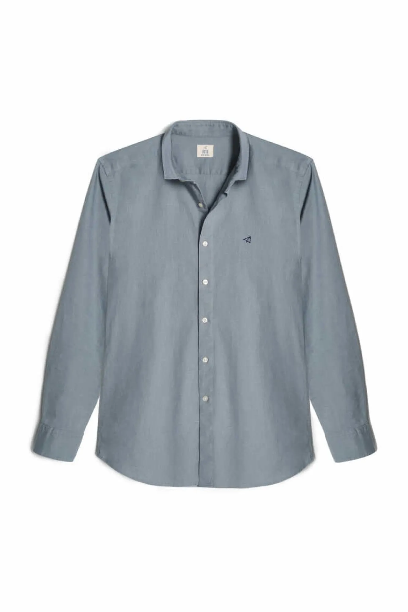 Ooto Camisa Slim Linho Cinzento Outlet