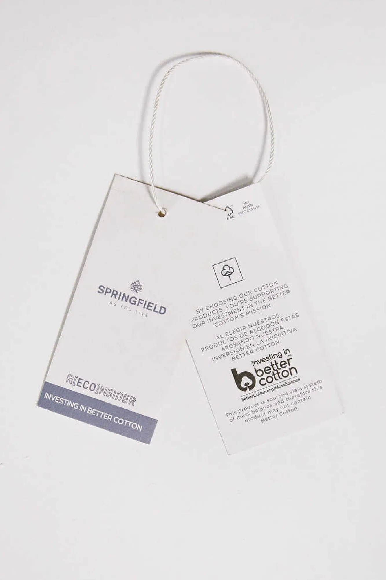 Springfield Camisa Textura Cor Camel New