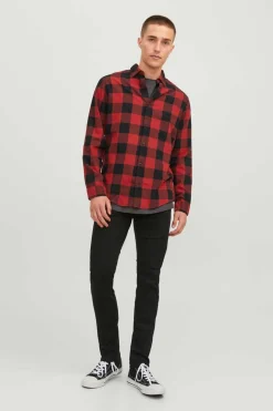 Jack & Jones Camisa Xadrez Red New