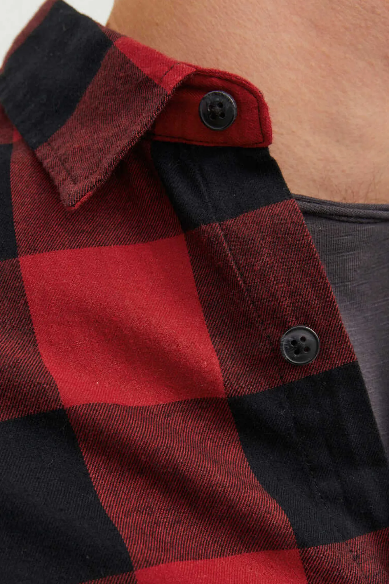 Jack & Jones Camisa Xadrez Red New