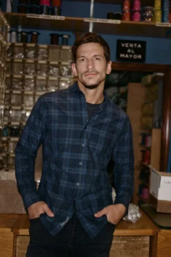 Camisa Xadrez Lavada Slim Fit