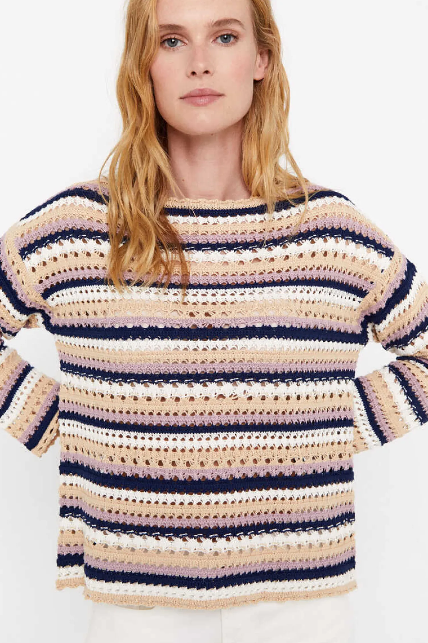 Cortefiel Sueteres E Cardigans-Camisola Algodao Bci