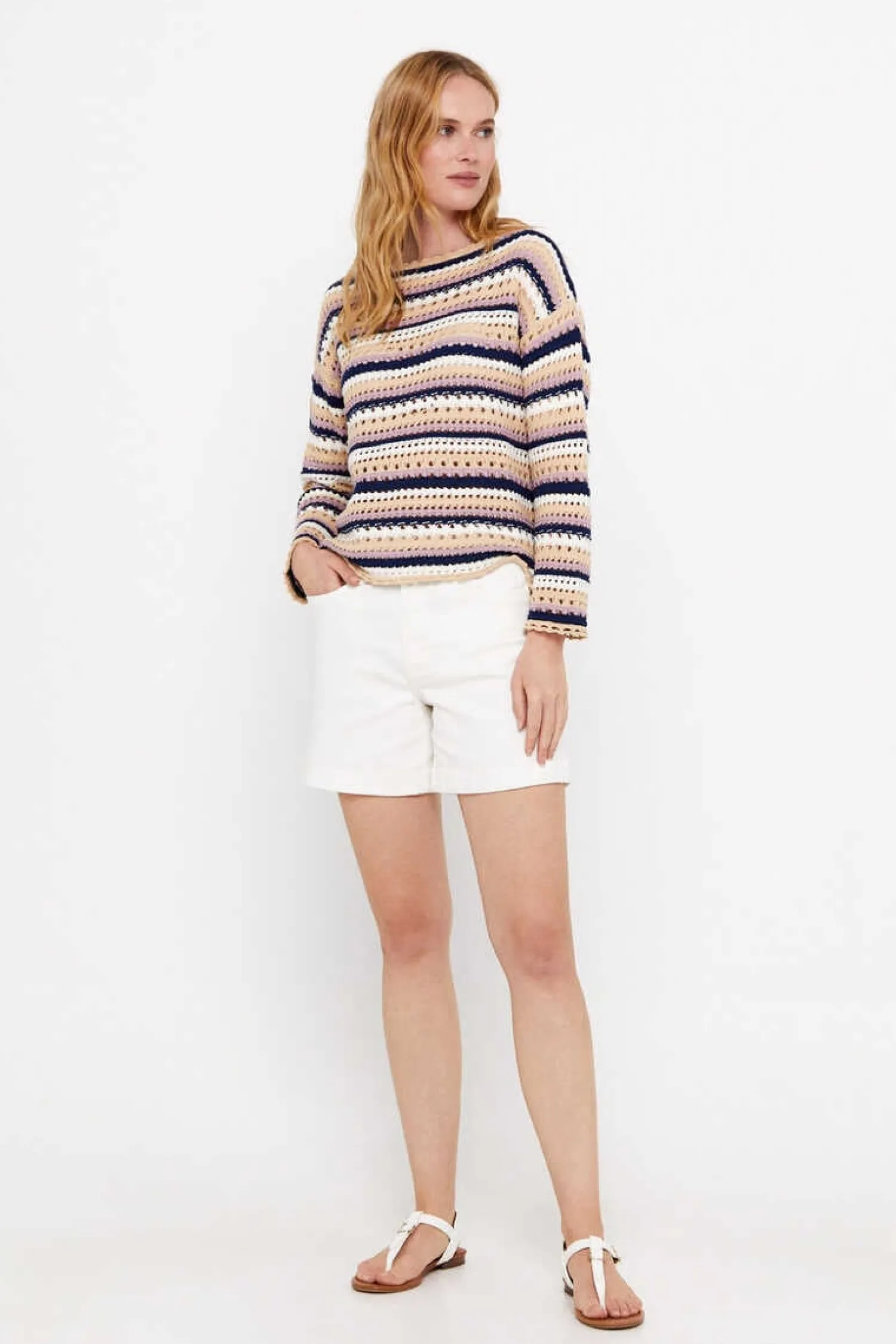 Cortefiel Sueteres E Cardigans-Camisola Algodao Bci