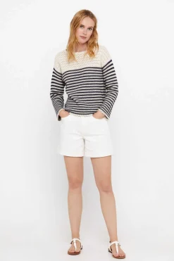 Cortefiel Sueteres E Cardigans-Camisola Algodao Bci