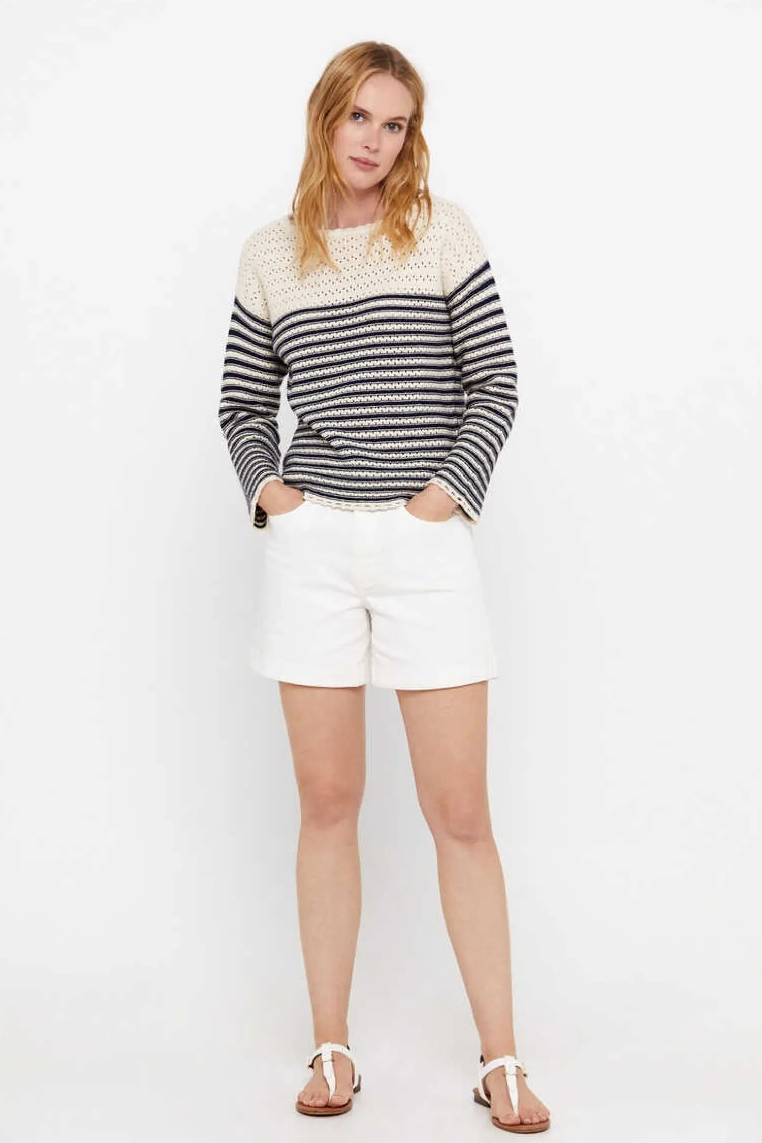 Cortefiel Sueteres E Cardigans-Camisola Algodao Bci