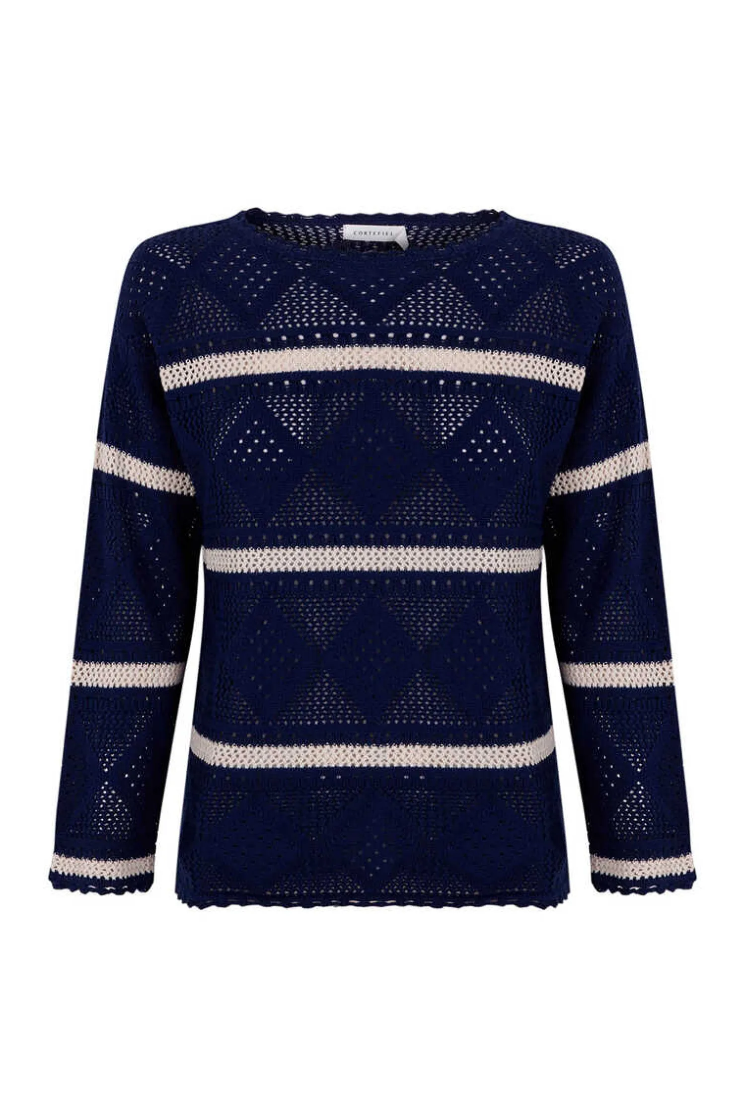 Cortefiel Sueteres E Cardigans-Camisola Algodao Bci
