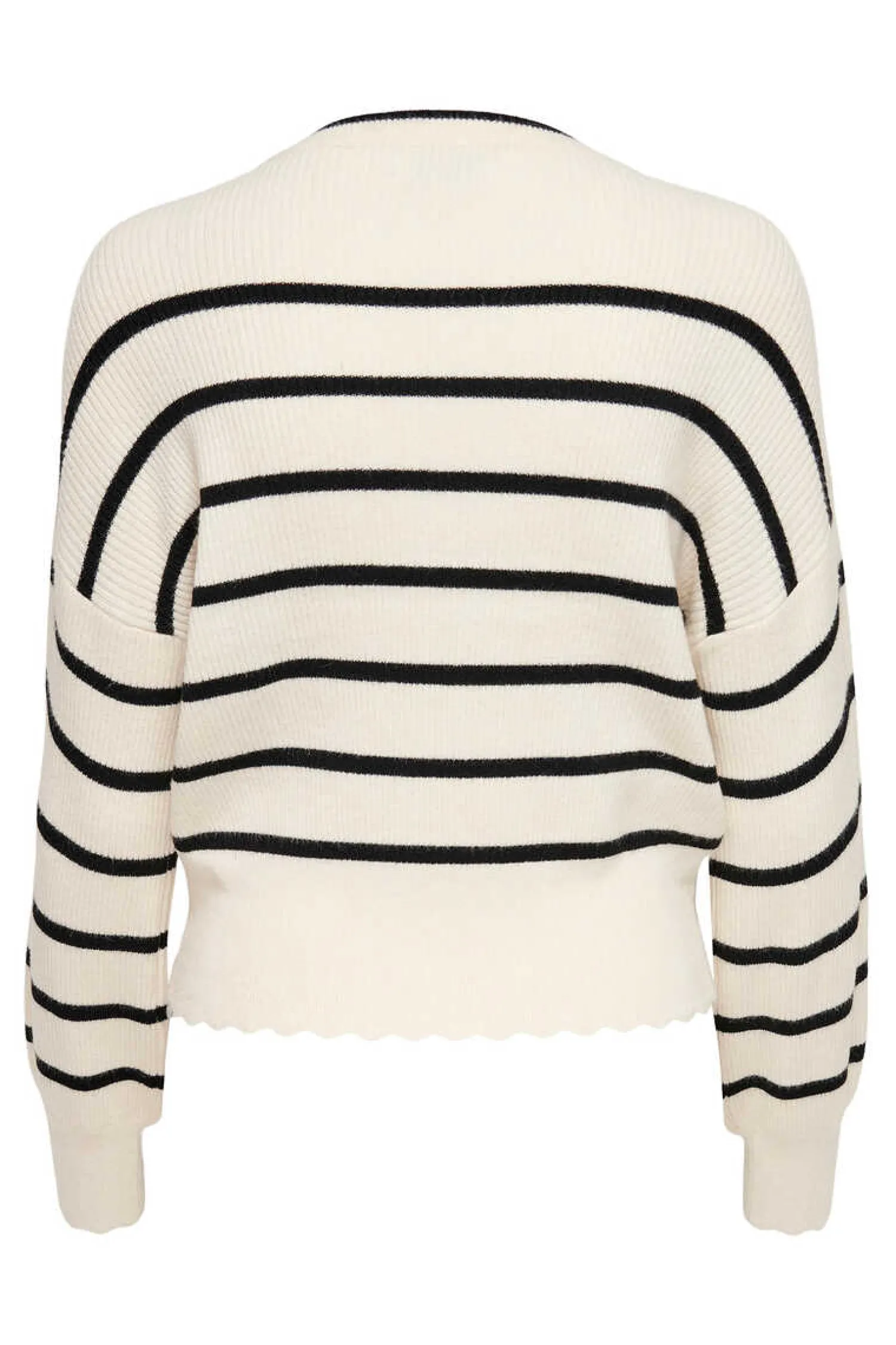 Only Sueteres E Cardigans-Camisola As Riscas Gola Redonda