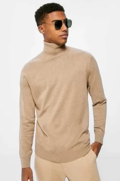 Springfield Camisola Basica Gola Cisne Camel