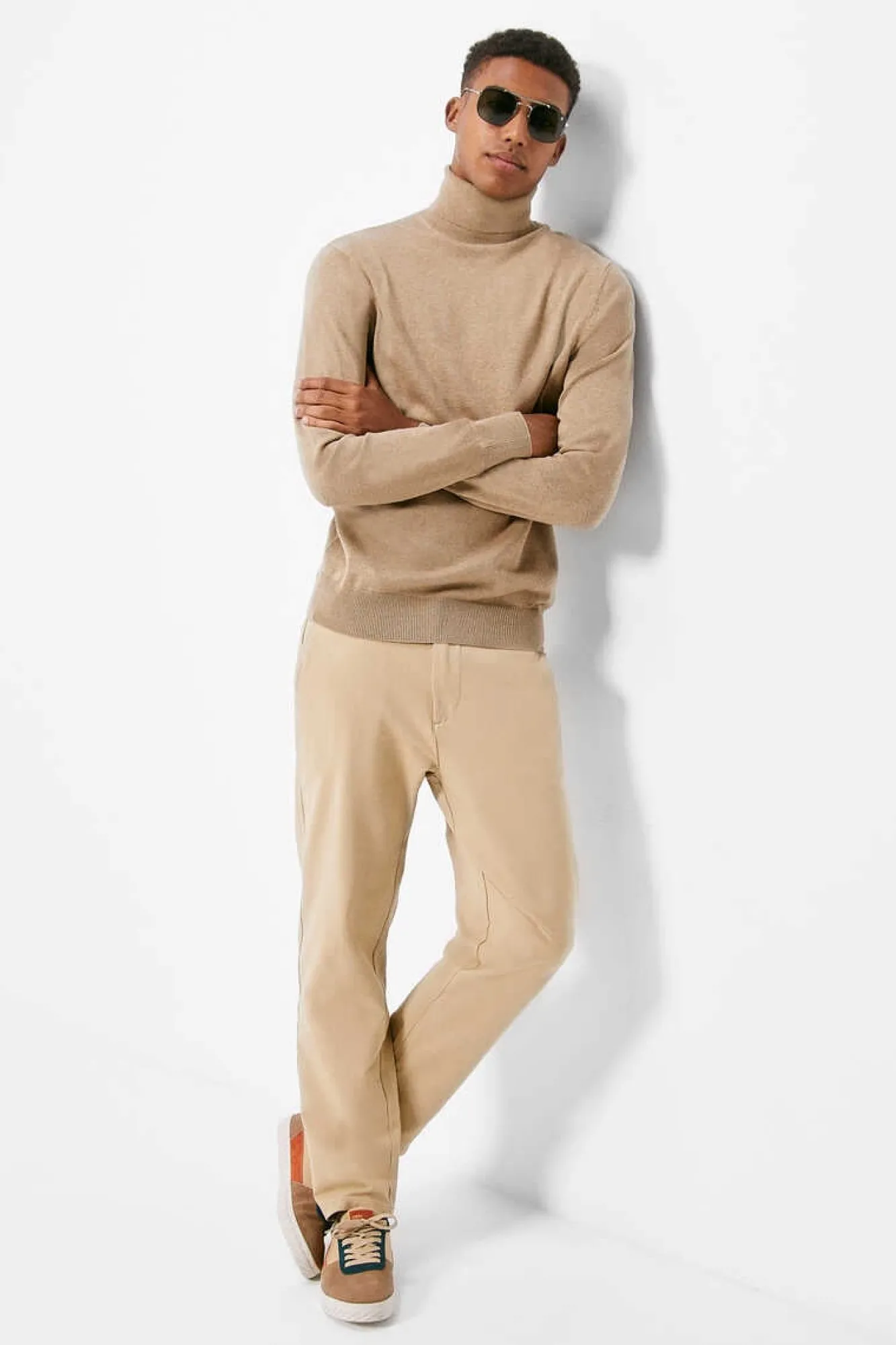 Springfield Camisola Basica Gola Cisne Camel