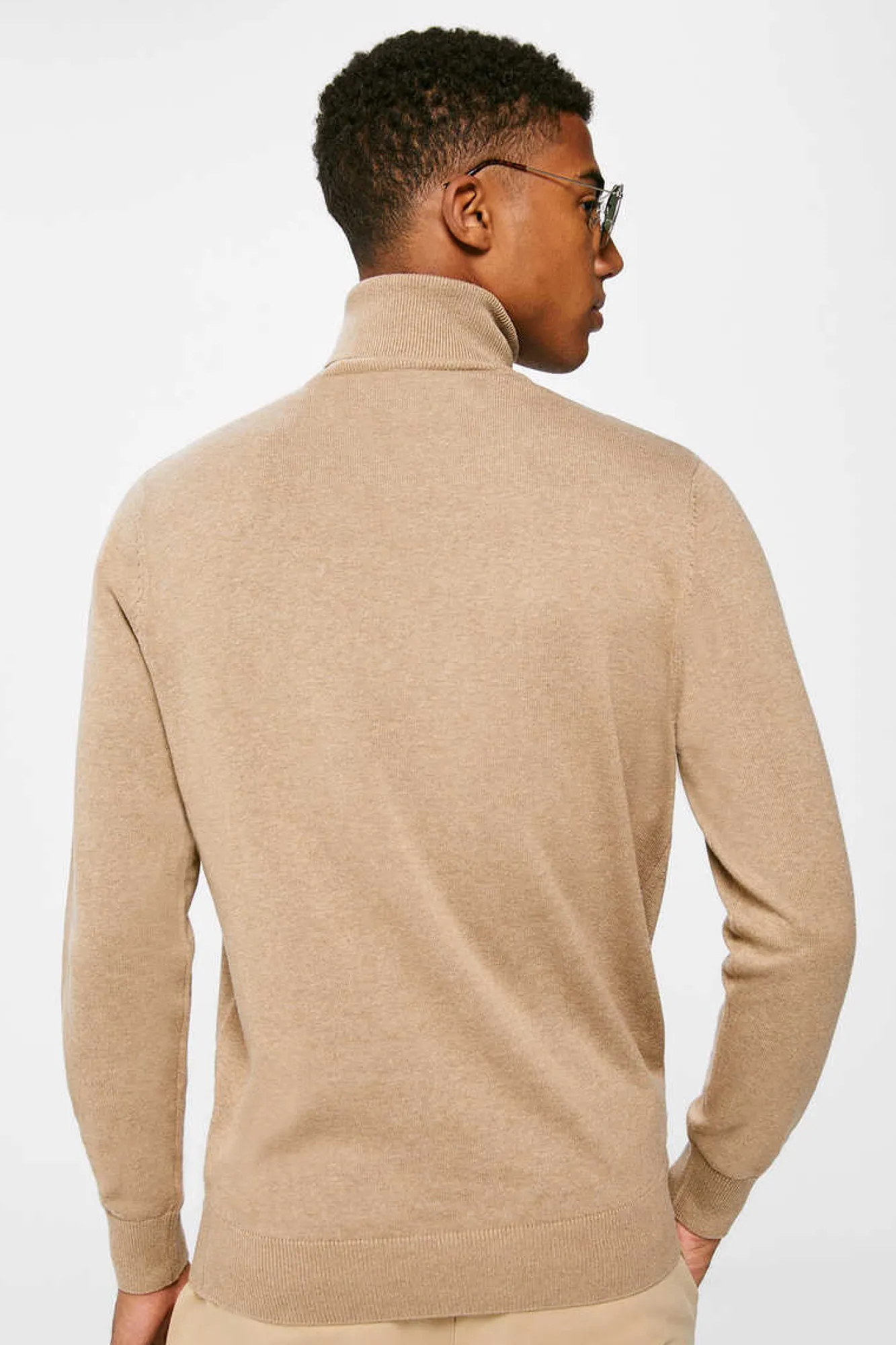 Springfield Camisola Basica Gola Cisne Camel