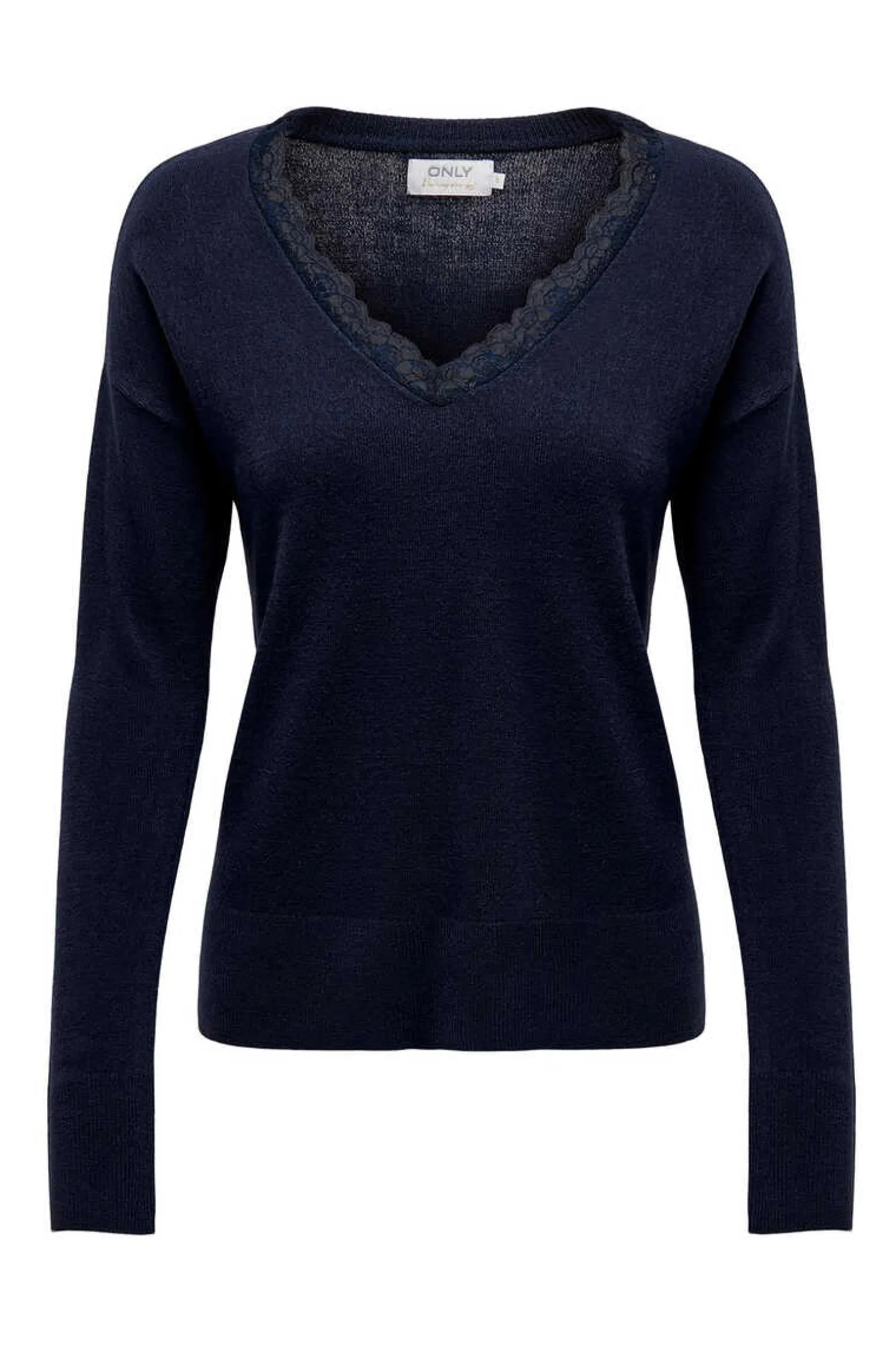 Only Sueteres E Cardigans-Camisola Bico Gola De Renda