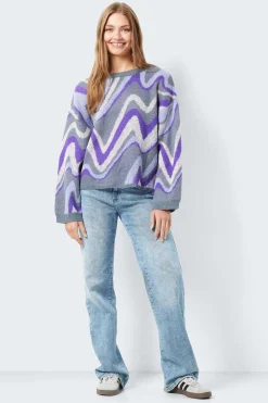 Noisy May Sueteres E Cardigans-Camisola Com Detalhes Em Tecido