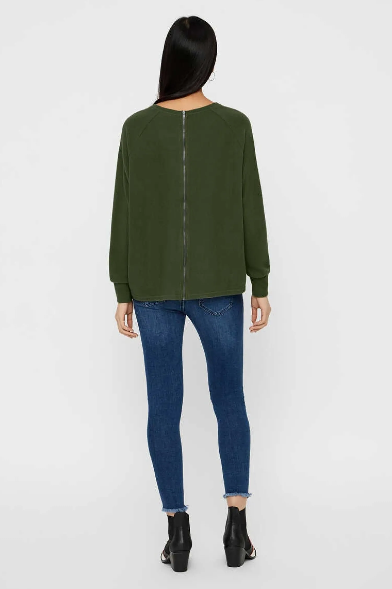 Noisy May Sueteres E Cardigans-Camisola Com Fecho-Eclair Traseiro