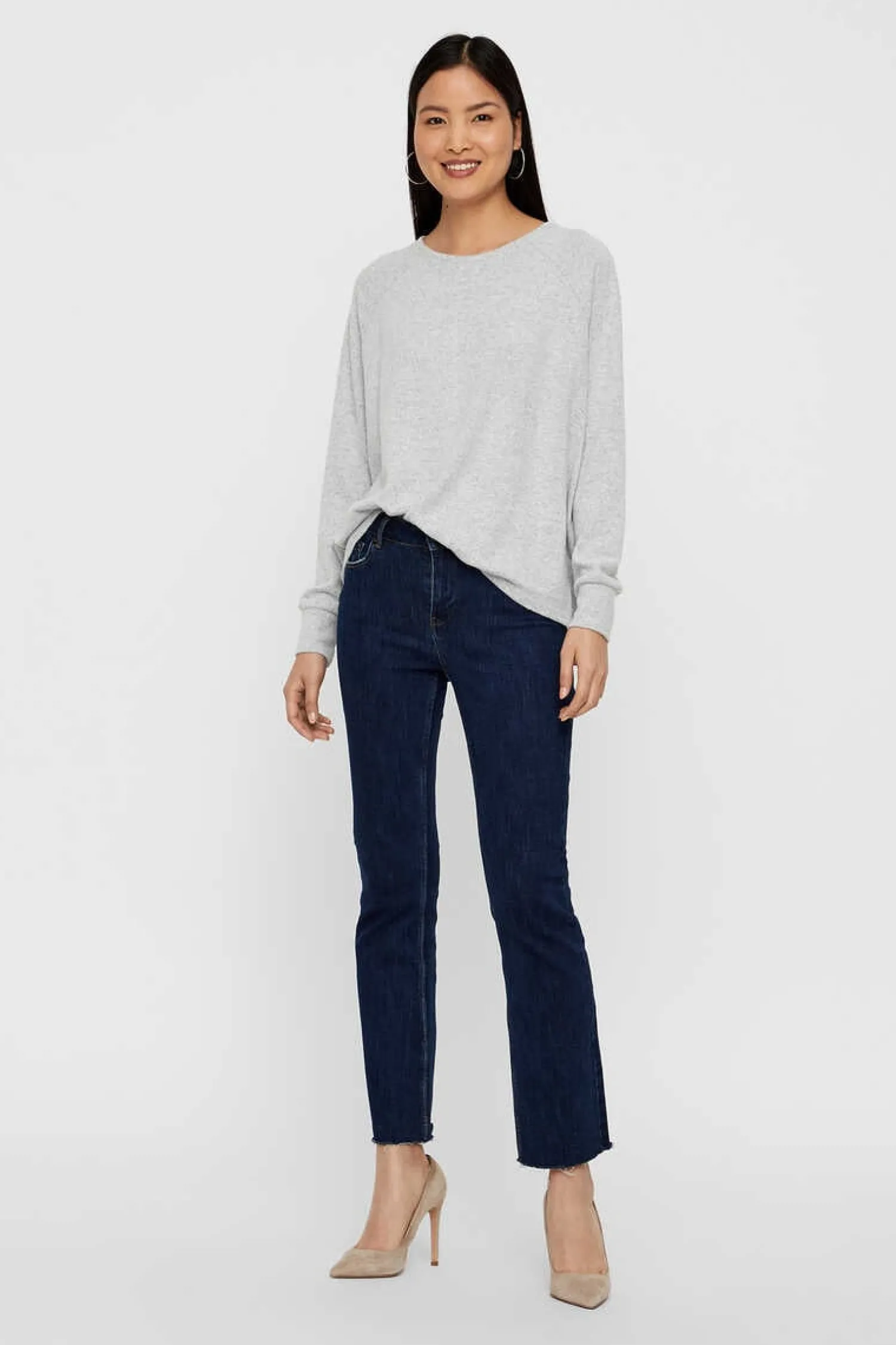 Noisy May Sueteres E Cardigans-Camisola Com Fecho-Eclair Traseiro