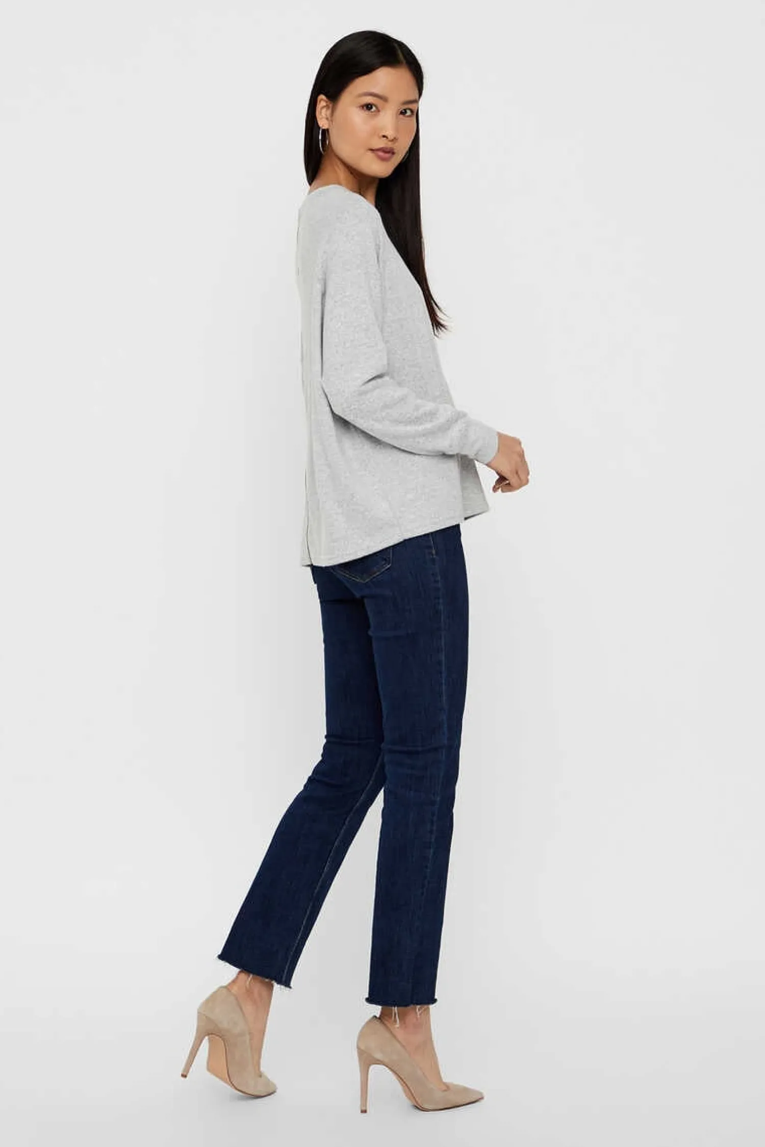 Noisy May Sueteres E Cardigans-Camisola Com Fecho-Eclair Traseiro