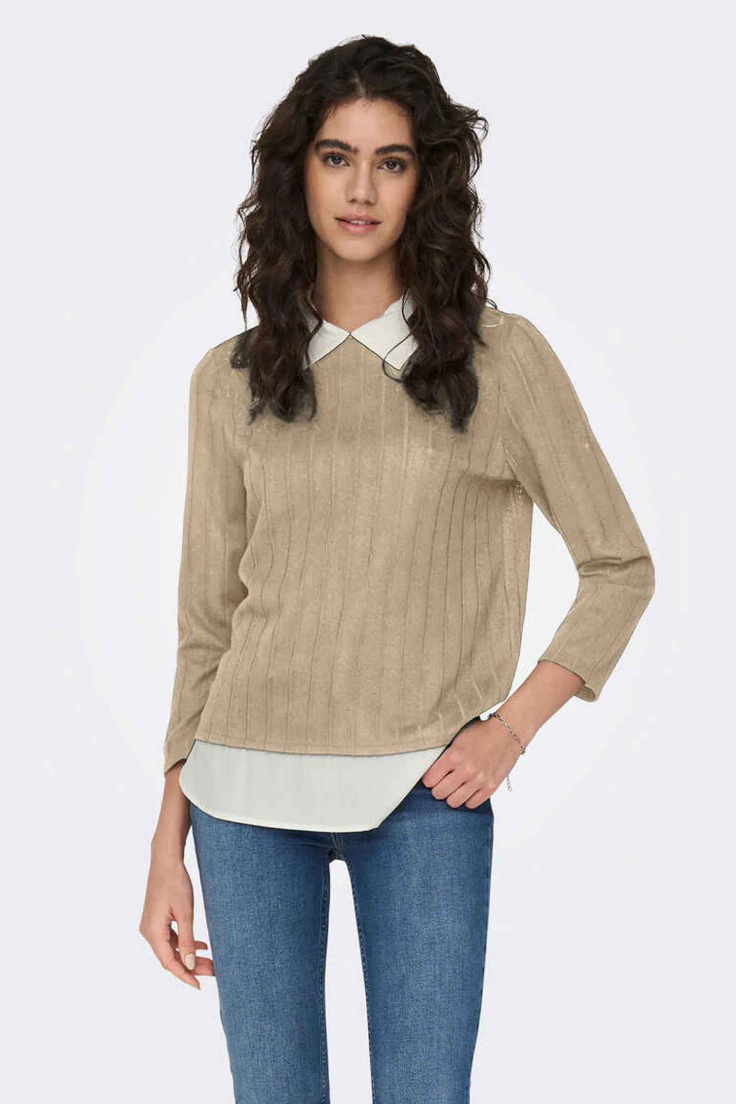 JDY Sueteres E Cardigans-Camisola Com Gola De Camisa