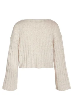 Noisy May Sueteres E Cardigans-Camisola Com Gola Em V