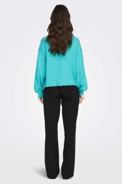 Only Sueteres E Cardigans-Camisola Com Malha Debruada