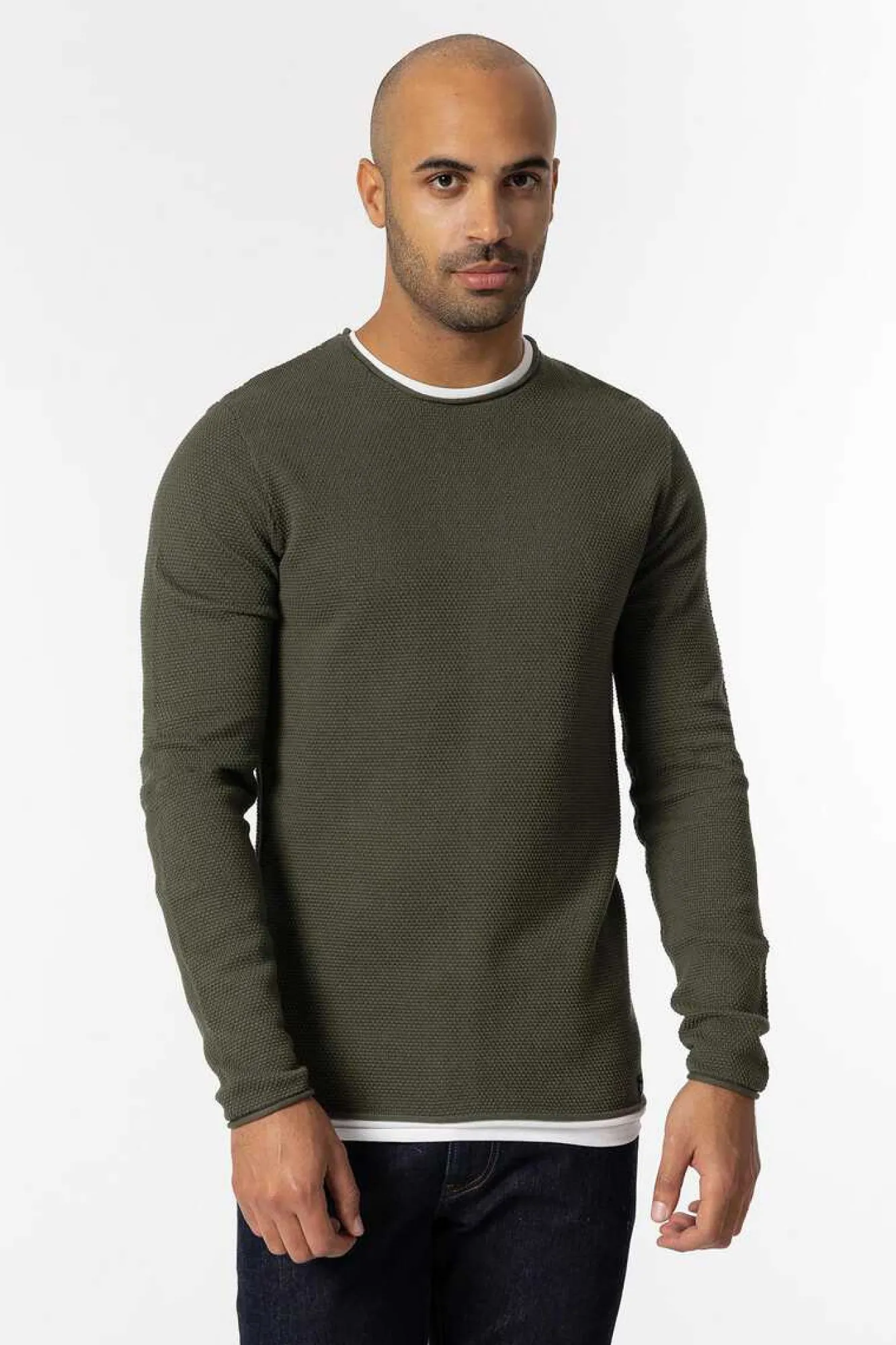 Tiffosi Camisola Combinada Textura Verde