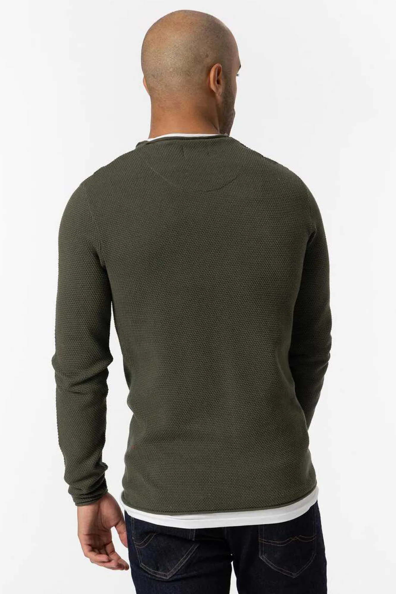 Tiffosi Camisola Combinada Textura Verde