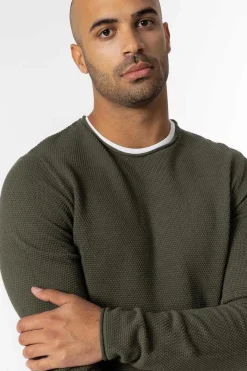 Tiffosi Camisola Combinada Textura Verde