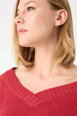 Inside Sueteres E Cardigans-Camisola De Decote Em Bico