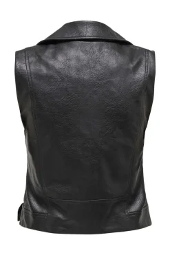 Only Coletes-Camisola De Decote Redondo Mangas Caneladas