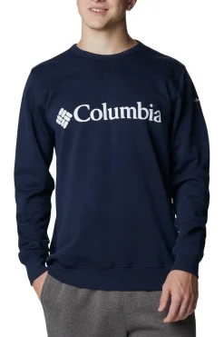 Columbia Camisola De Gola Redonda Com Logo ™ Azul New