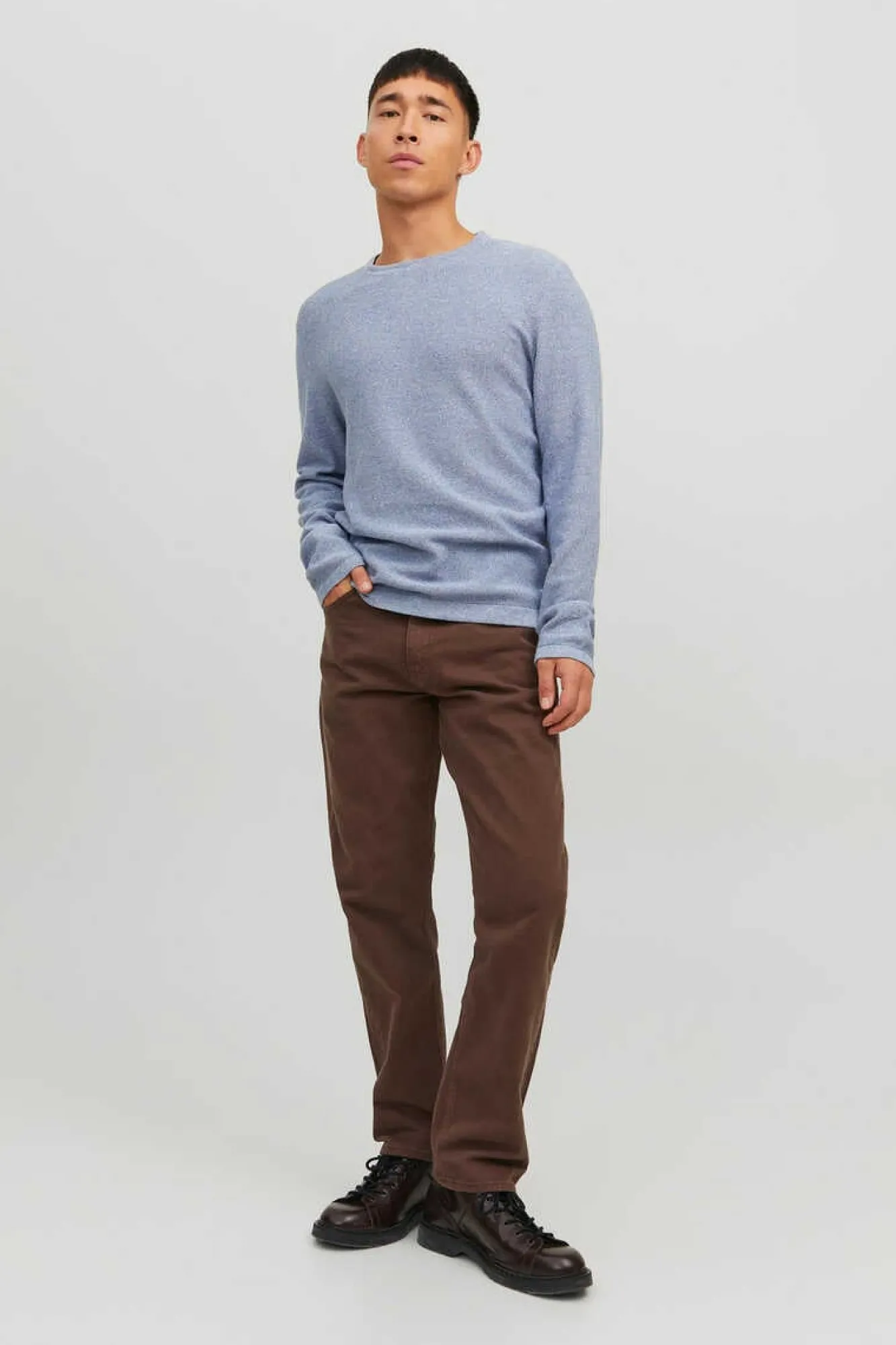 Jack & Jones Camisola De Malha Azulado Hot