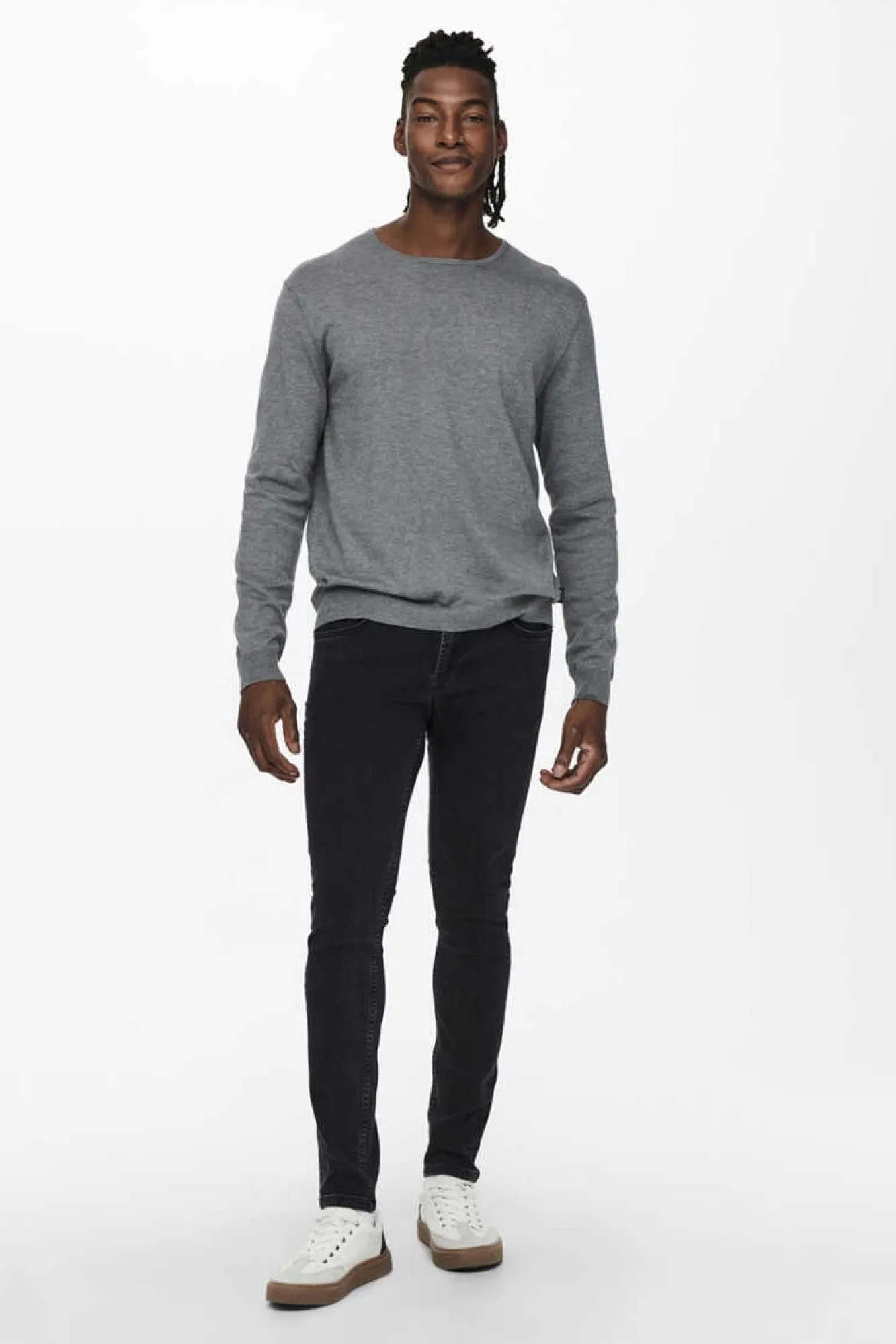 Only & Sons Camisola De Malha Cinza Sale