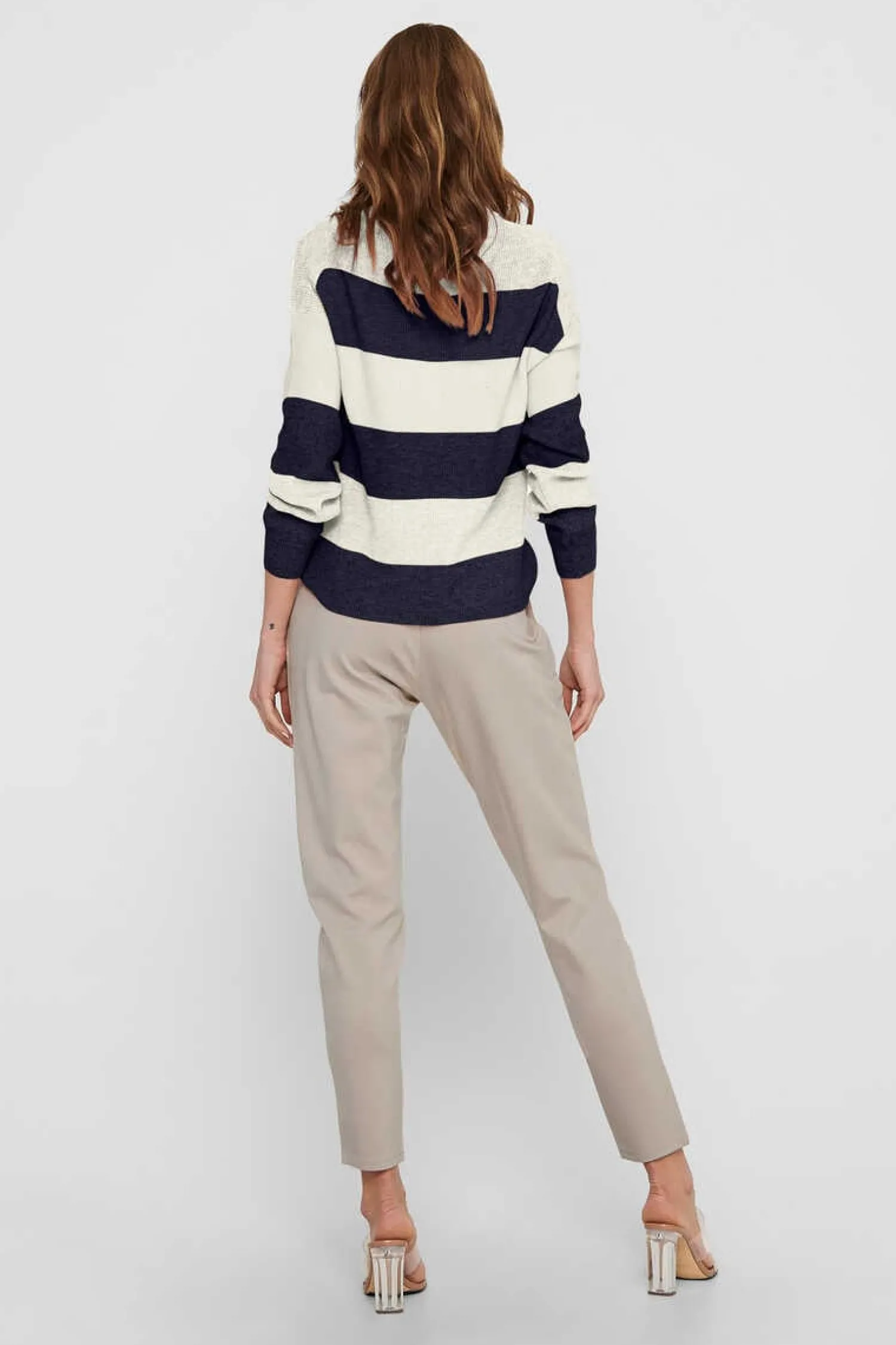 Only Sueteres E Cardigans-Camisola De Malha As Riscas