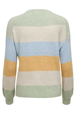 Only Sueteres E Cardigans-Camisola De Malha As Riscas