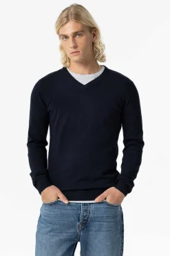 Tiffosi Camisola De Malha Basica Azul Aco Discount