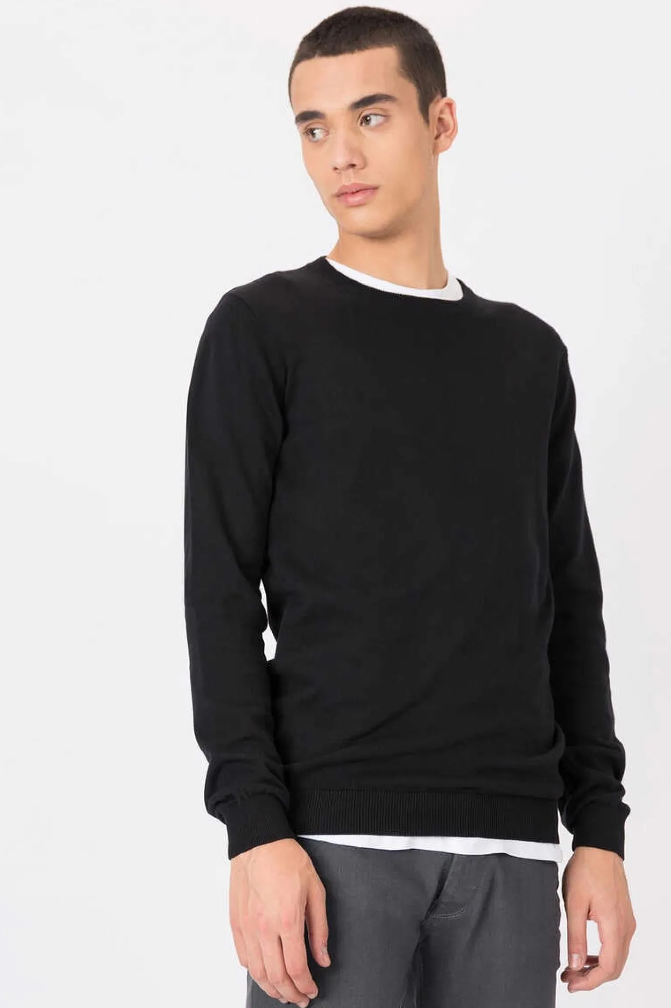 Tiffosi Camisola De Malha Basica Preto