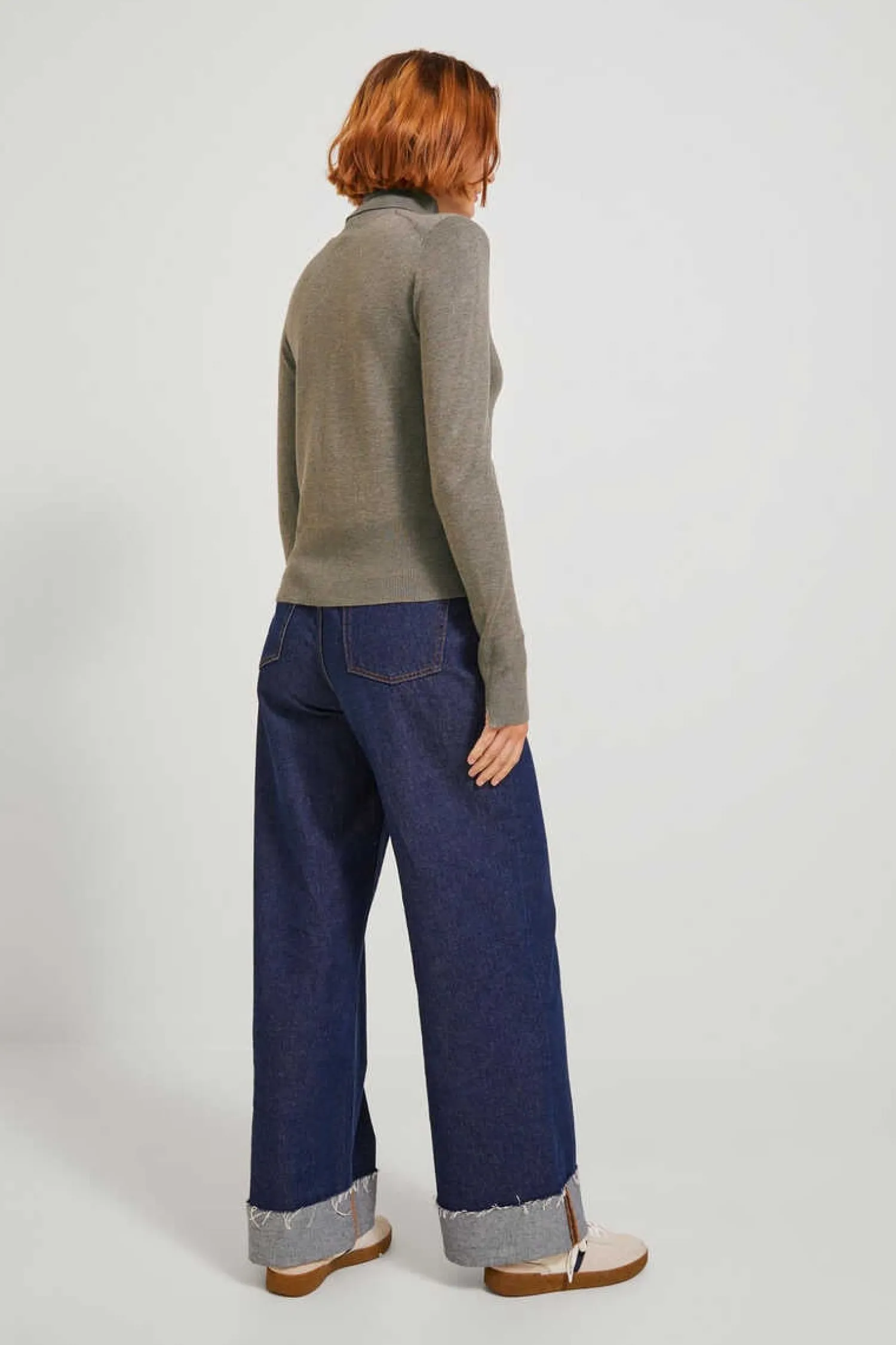 Jack & Jones Sueteres E Cardigans-Camisola De Malha Com Gola Dobrada