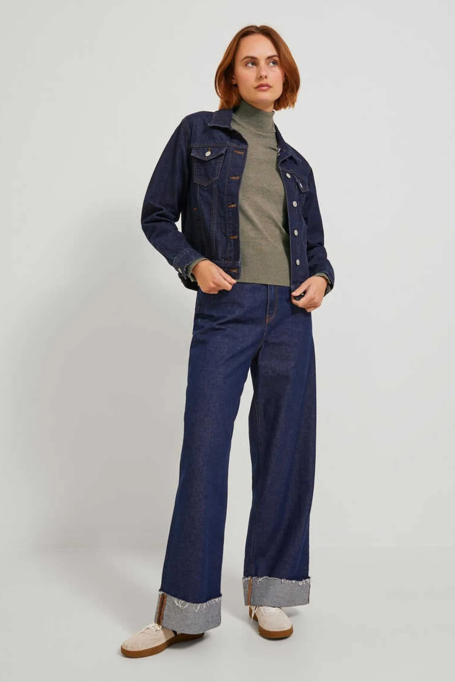 Jack & Jones Sueteres E Cardigans-Camisola De Malha Com Gola Dobrada