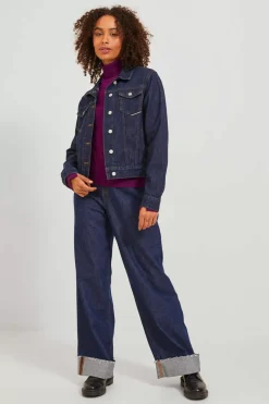 Jack & Jones Sueteres E Cardigans-Camisola De Malha Com Gola Dobrada