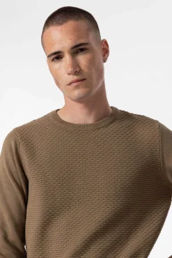 Tiffosi Camisola De Malha Com Jacquard Camel Hot