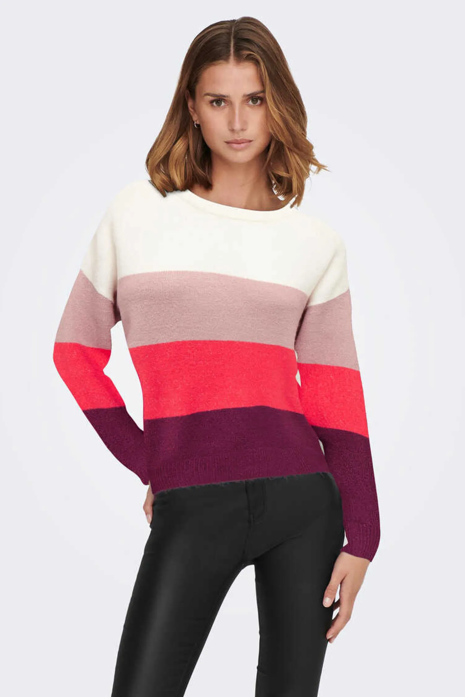 JDY Sueteres E Cardigans-Camisola De Malha Em Bloco De Cor