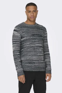 Only & Sons Camisola De Malha Estrutura Marinho New