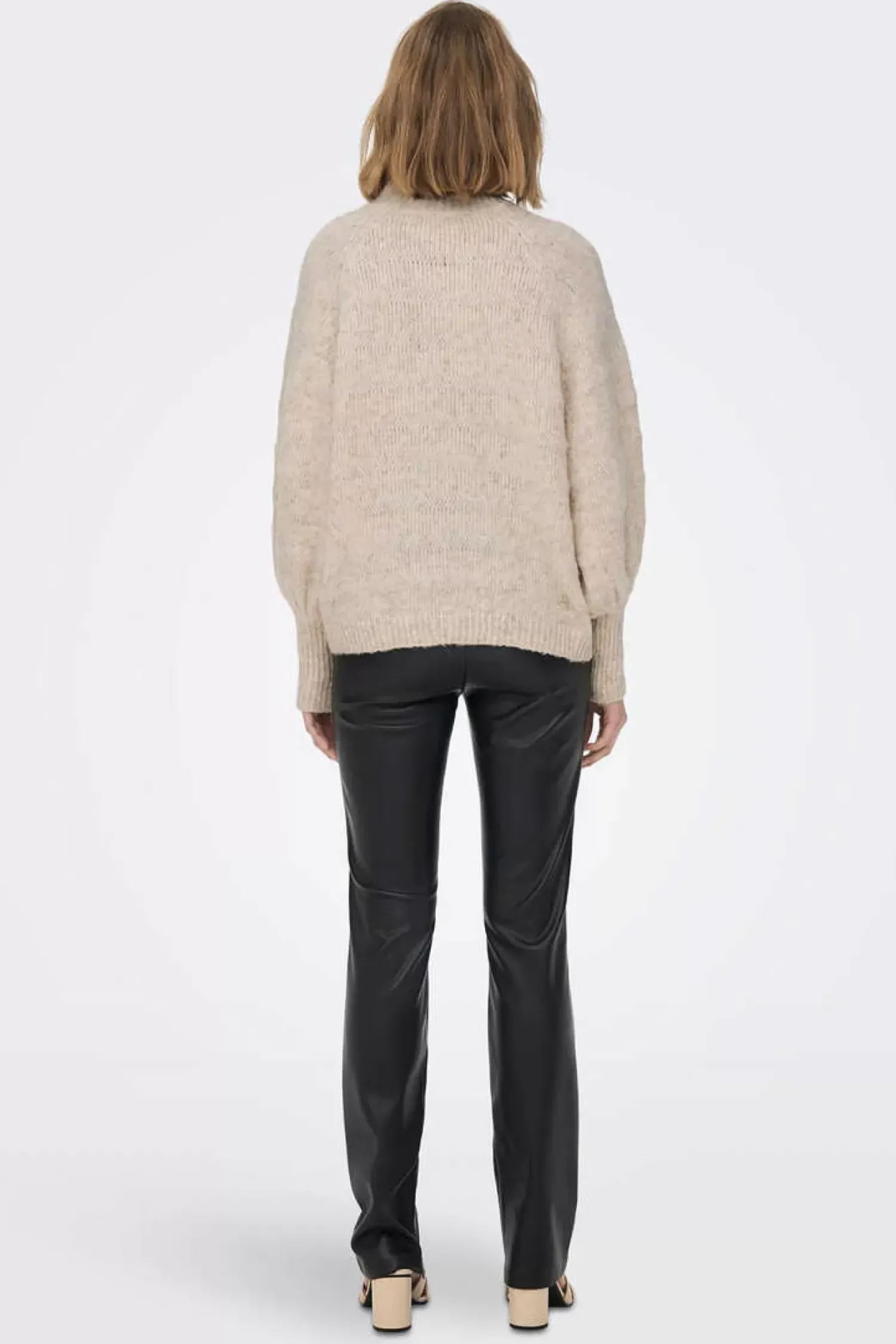 Only Sueteres E Cardigans-Camisola De Malha Gola Alta