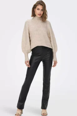 Only Sueteres E Cardigans-Camisola De Malha Gola Alta