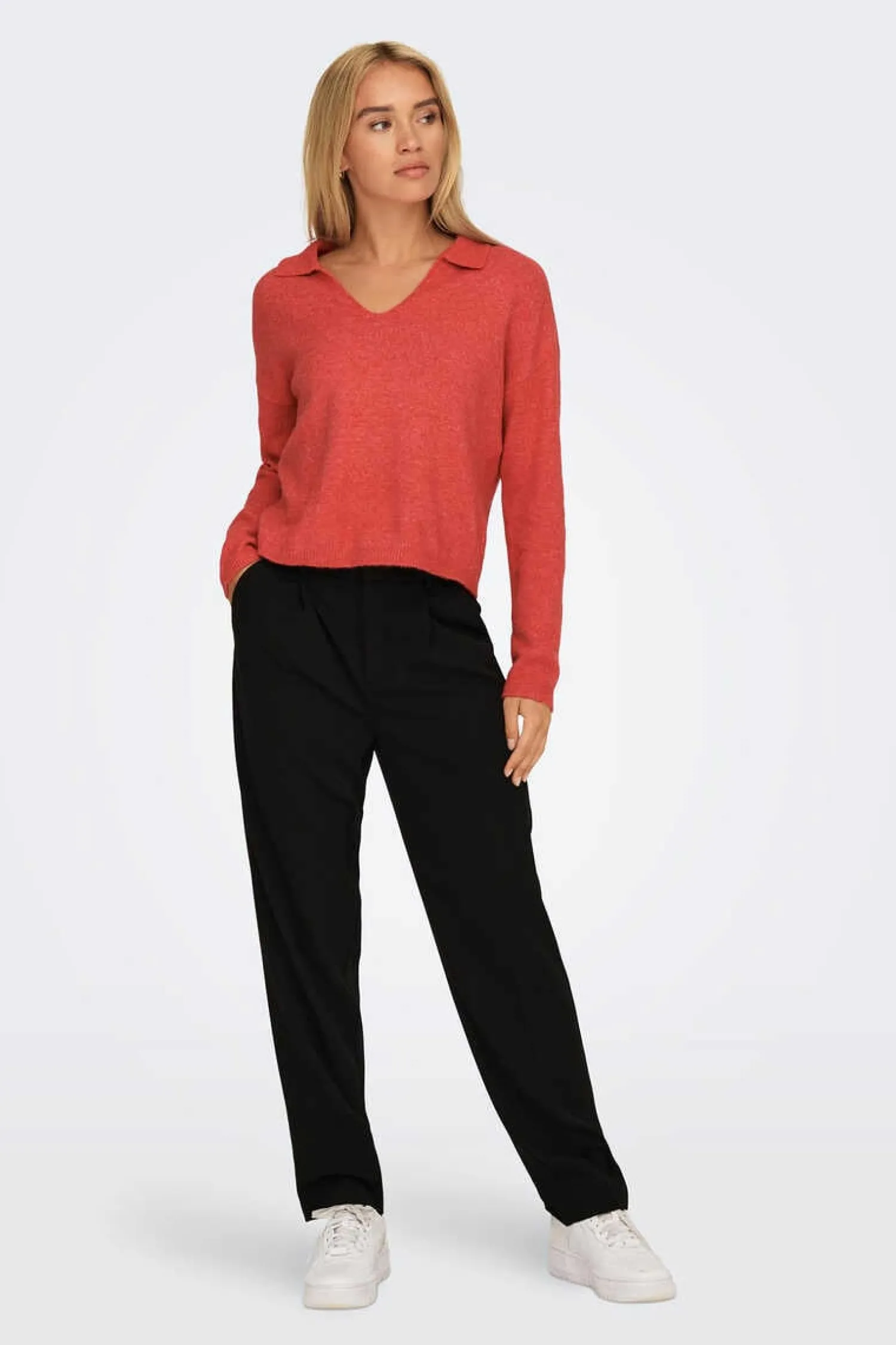 JDY Sueteres E Cardigans-Camisola De Malha Gola Polo