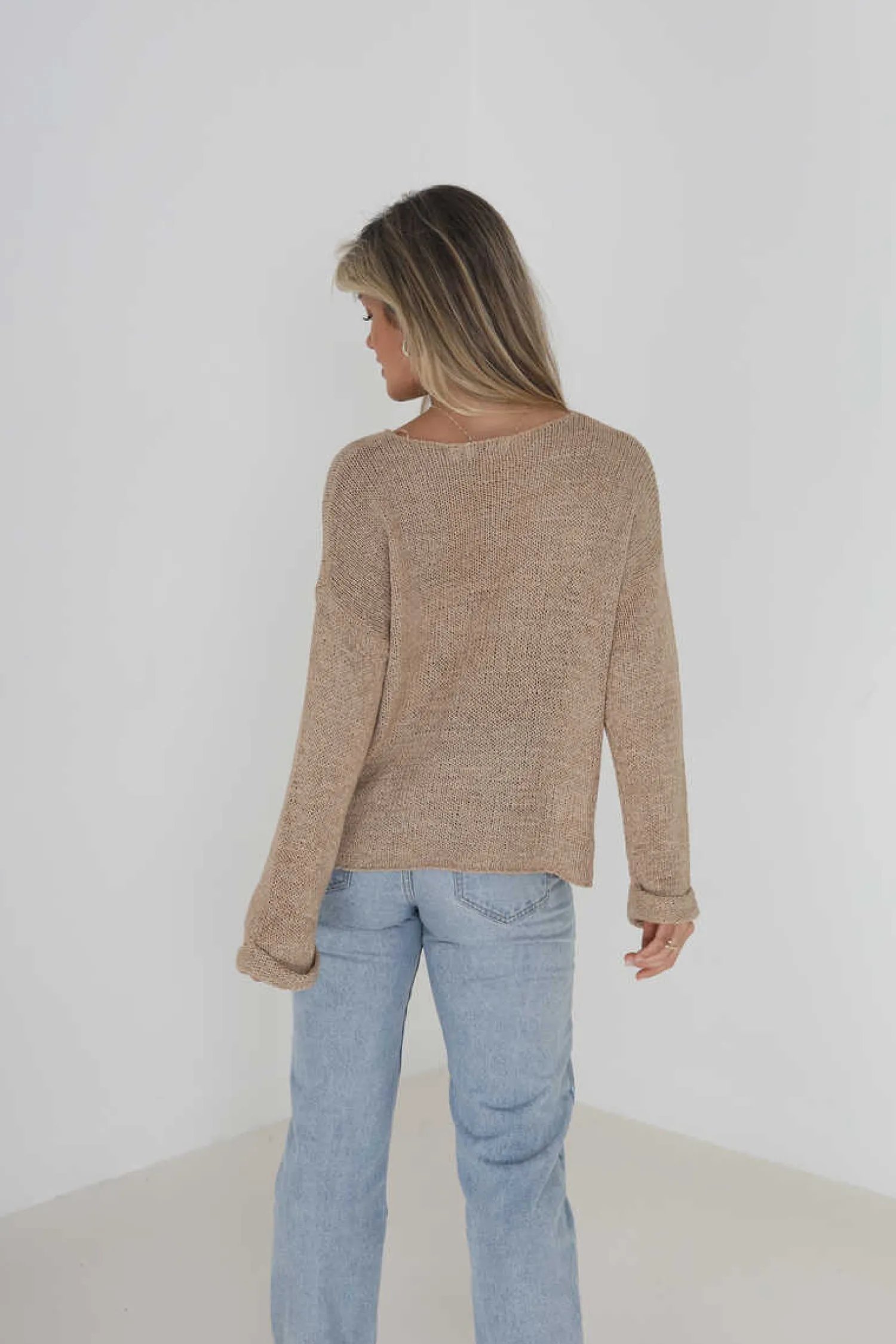 Brave Soul Sueteres E Cardigans-Camisola De Malha Gola Redonda